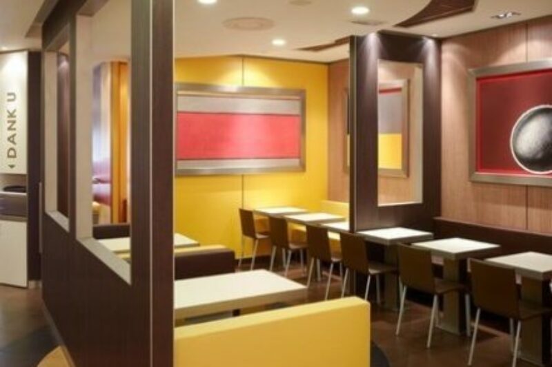 Remodeling interieur McDonald’s vestigingen