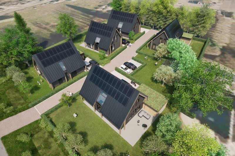 Nova Terra Griftdijk-Noord impressie nieuwbouw 5 woningen te Nijmegen-Lent